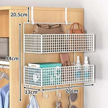 Amazon｜収納バスケット、鉄壁掛け 収納かご 吊り下げバスケット